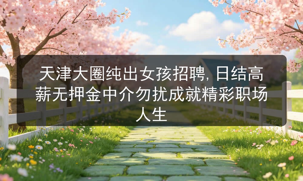 天津大圈纯出女孩招聘,日结高薪无押金中介勿扰成就精